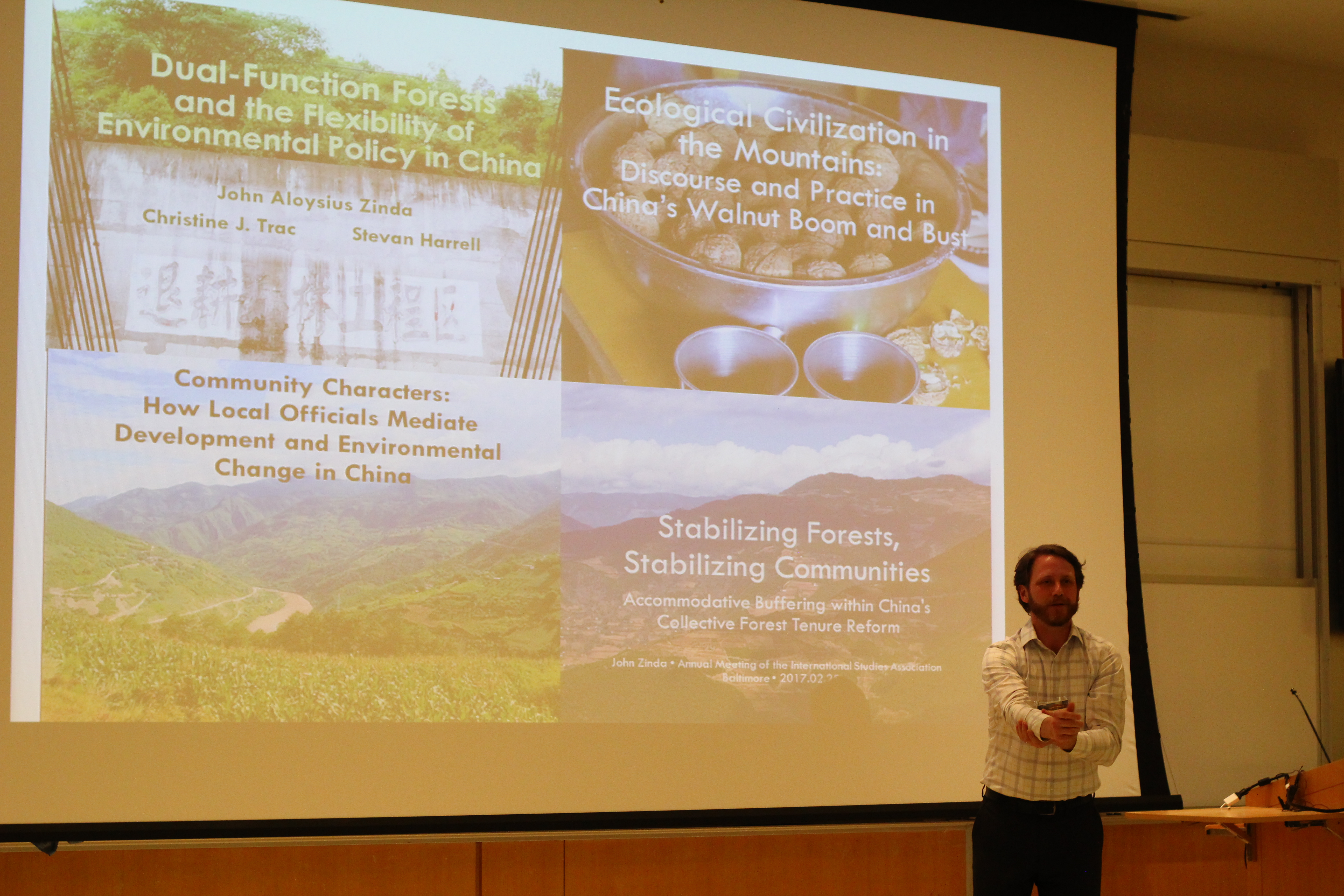 Development Sociology professor Jack Zinda summarized his environmental sociology research in China.