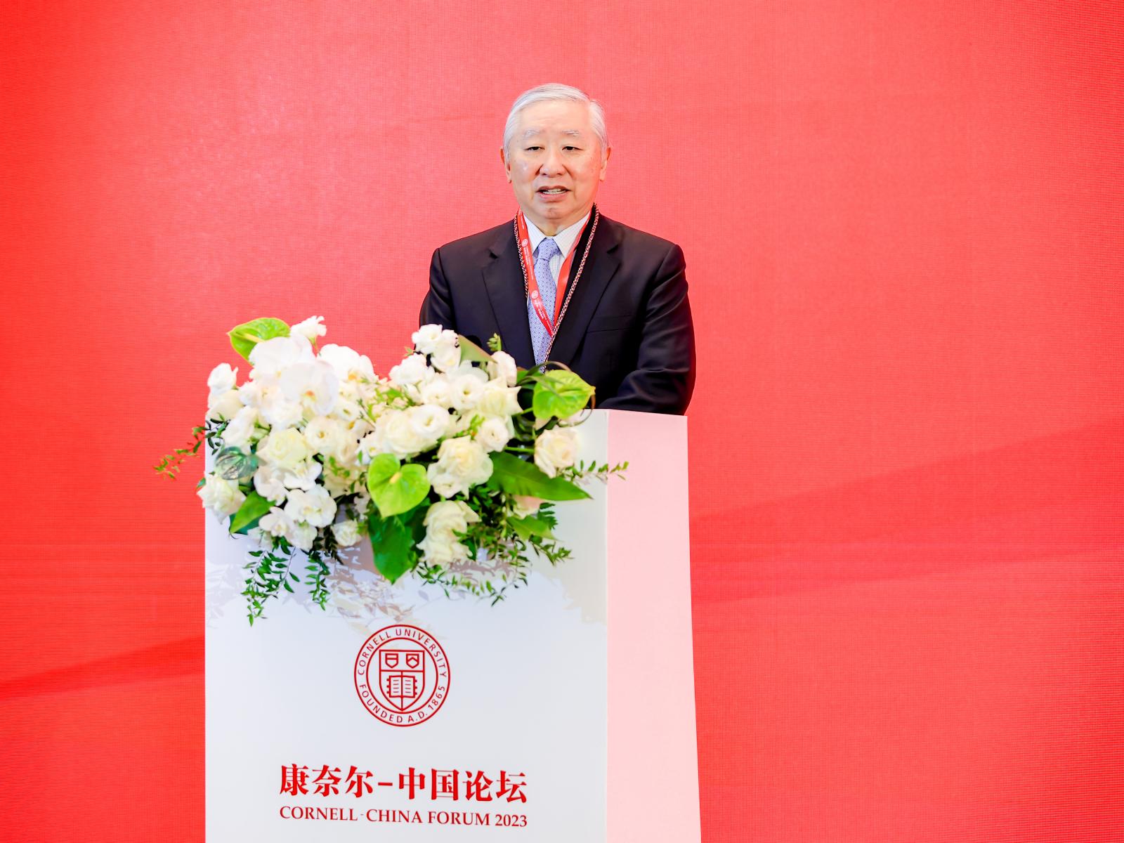 Jonathan Zhu speaks at Cornell-China Forum