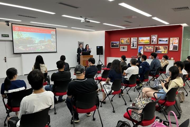 Our guests in Beijing enjoyed the largest-ever hybrid international new student sendoff in August. CCC cohosted the event with the Cornell Clubs of Beijing, Shanghai, and Shenzhen, bringing together 156 students, parents, and alumni in two physical locations and virtually.